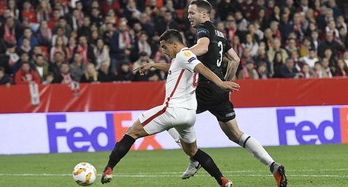 Игроки "Севильи" и Краснодара". Фото: пресс-служба ФК "Севилья" https://www.sevillafc.es Игроки "Севильи" и Краснодара". Фото: пресс-служба ФК "Севилья" https://www.sevillafc.es