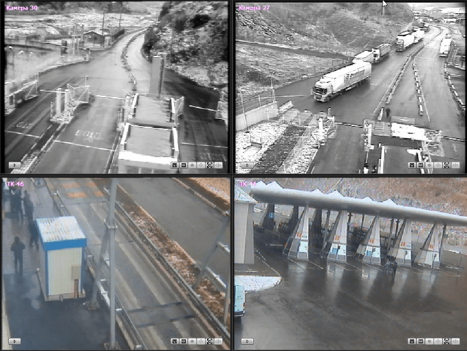 Скриншот с камер на КПП "Верхний Ларс" по состоянию на 10.00 мск 9 февраля 2019 года, https://vlars.ru/pages/3-webcam