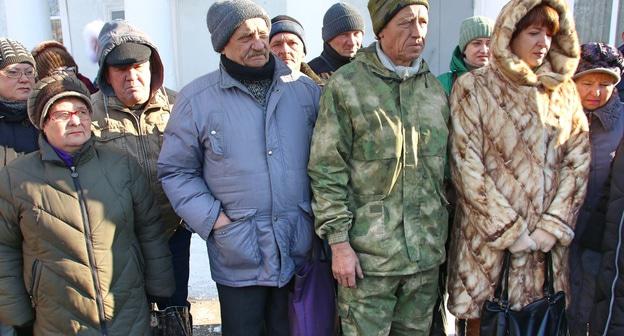 Акция бывших работников "Кингкоул"  в Гуково. Фото Вячеслава Прудникова для "Кавказского узла"