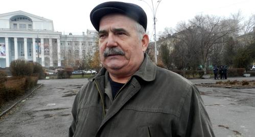 Сергей Сердюков посетовал, что его пенсия составляет 12 тысяч рублей. Волгоград, 17 марта 2019 года. Фото Татьяны Филимоновой для "Кавказского узла".