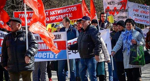 Участники шествия в Новочеркасске. 23 марта 2019 года. Фото Константина Волгина для "Кавказского узла" Участники шествия в Новочеркасске. 23 марта 2019 года. Фото Константина Волгина для "Кавказского узла"