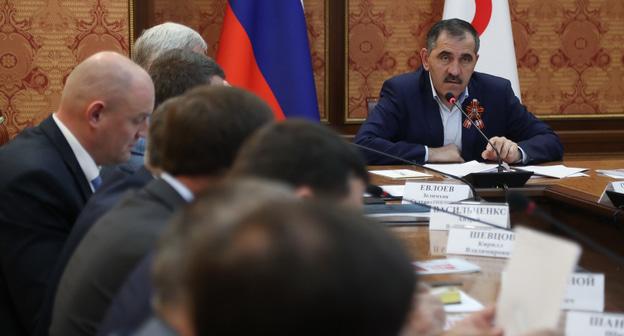 Заседание республиканской комиссии по координации работы по противодействию коррупции. Фото: пресс-служба главы РИ