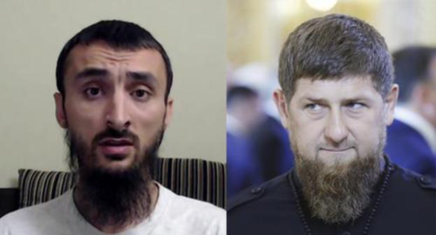 Рамзан Кадыров (справа) и Тумсо Абдурахманов. Коллаж "Кавказского узла" Фото: AAMTSN https://ru.wikipedia.org  Sputnik/Mikhail Metzel/Pool via REUTERS