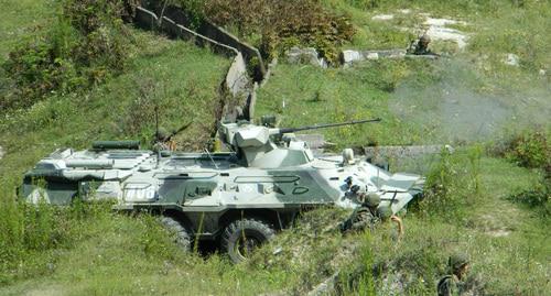 Учения мотострелков прошли на горном полигоне в Абхазии. Фото пресс-службы ЮВО Учения мотострелков прошли на горном полигоне в Абхазии. Фото пресс-службы ЮВО