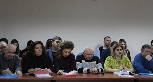 Заседание суда по делу об убийстве Цкаева. Фото Эммы Марзоевой для "Кавказского узла"