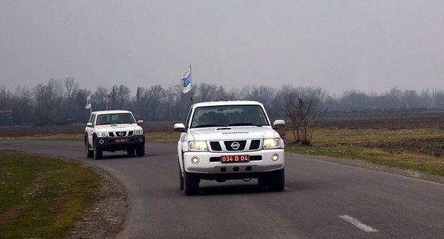 Автомобили миссии ОБСЕ. Фото: пресс-служба Министерства обороны Азербайджана https://mod.gov.az/ru/news/monitoring-zavershilsya-bez-incidentov-28205.html