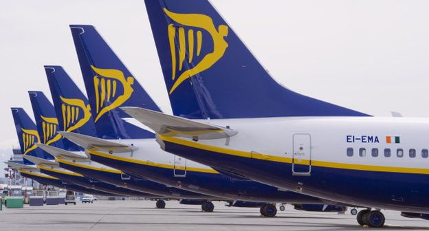 Лайнеры авиакомпании Ryanair. Фото: https://www.ryanair.com/ua/uk/