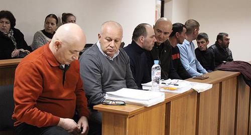 Адвокаты подсудимых перед началом процесса. Фото Эммы Марзоевой для "Кавказского узла"