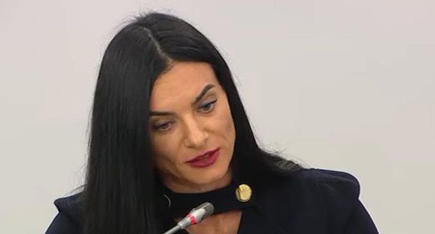 Елена Исинбаева. Скриншот видео http://kremlin.ru/events/president/news/61771/videos