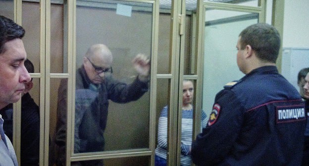 Олег Железнов на оглашении приговора. Фото Константина Волгина для "Кавказского узла"
