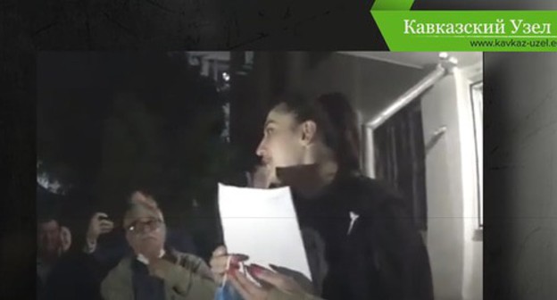 Диана Ципинова.
 Кадр видео: Кавказский Узел https://www.youtube.com/watch?v=Df9Byl6WQmw&feature=emb_logo