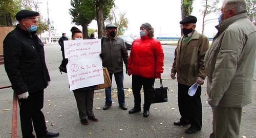 Пикет против санкций Росреестра. Волгоград, 6 ноября 2020 г. Фото Вячеслава Ященко для "Кавказского узла"