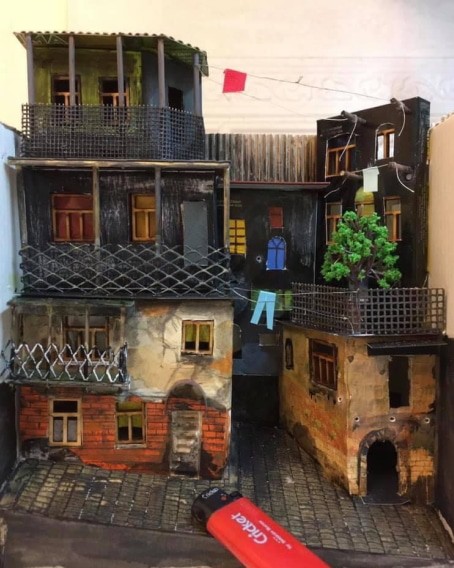 Макет представленного на выставке дома. Фото Артура Битокова.