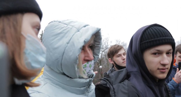  Светлана Шишканова на митинге 31.01.21. Кадр видео 
Блокнот Rostov https://www.youtube.com/watch?v=-BjYM3l1WNU&feature=emb_logo