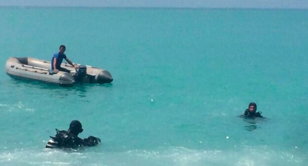 Поиски  утонувшего в акватории Гагры  туриста. Фото https://www.mchsra.info/novosti/item/1781-telo-rossijskogo-turista-utonuvshego-v-akvatorii-goroda-gagra-bylo-obnaruzheno-segodnya-utrom