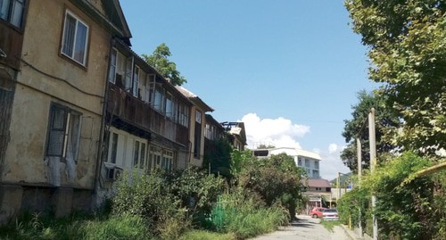 Пострадавший от пожара барак в Сочи. Фото Светланы Кравченко для "Кавказского узла"