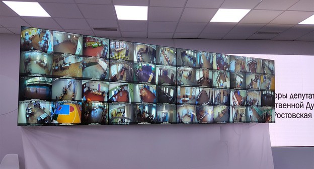 Зал центра общественного наблюдения за выборами, 17 сентября 2021 года. Фото Константина Волгина для "Кавказского узла"
