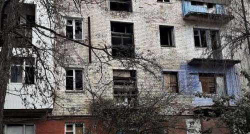 Аварийный дом в Малгобеке. Фото: пресс-служба ПЦ "Мемориал" https://memohrc.org/