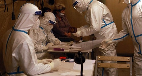 В мобильном многопрофильном госпитале Южного военного округа (ЮВО), развёрнутом в Сухуме. Фото пресс-службы МО России


