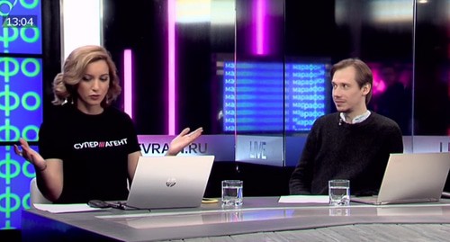 Фрагмент марафона с требованием отмены закона об иноагентах. Кадр видео Телеканал Дождь https://www.youtube.com/watch?v=NDBDLYodsvM
