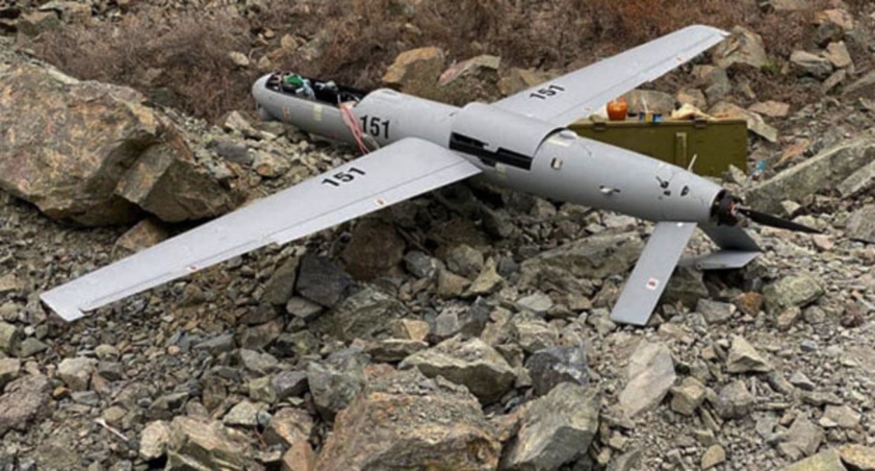 Азербайджанский беспилотник. Фото: Artsakh Defense Army / Twitter
