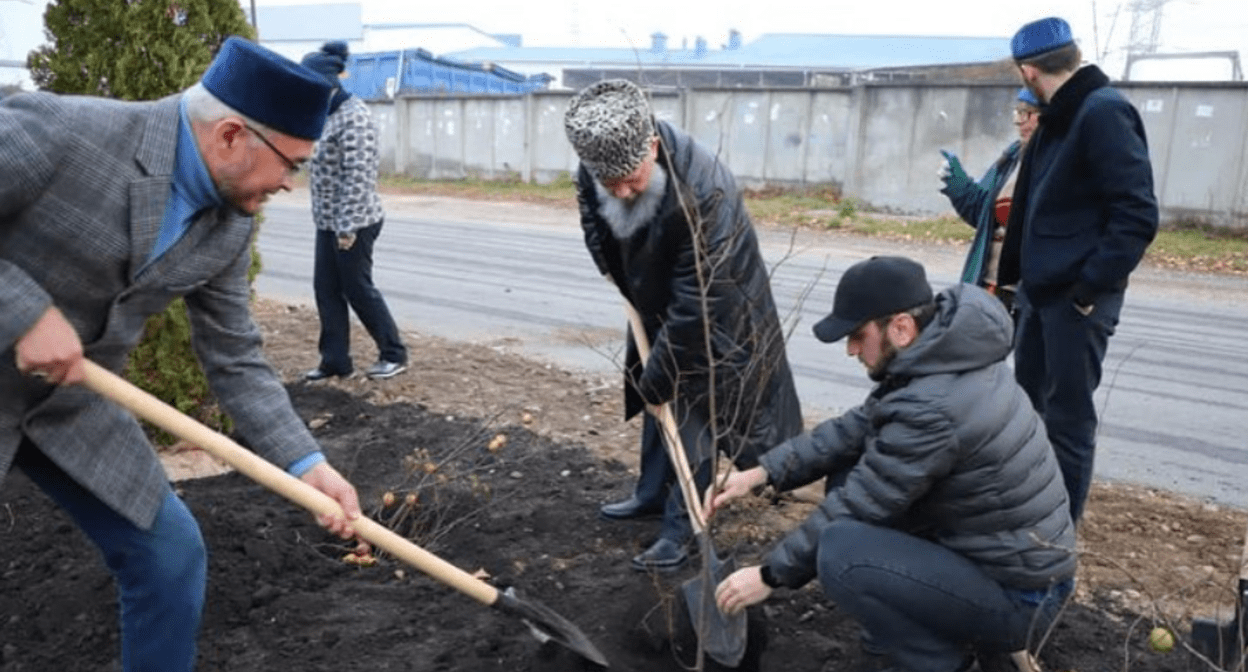 Закладка Аллеи единства в Пятигорске, скриншот записи в Instagram Дмитрия Ворошилова от 04.11.21