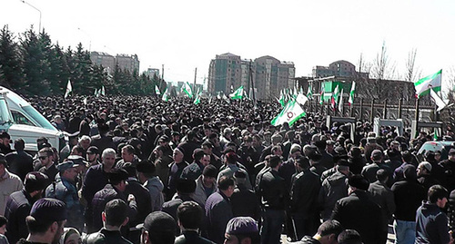 Митинг в Магасе. Фото: https://memohrc.org **включен Минюстом в реестр иностранных агентов