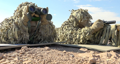 Военнослужащие азербайджанской армии. Фото пресс-службы Минобороны Азербайджана