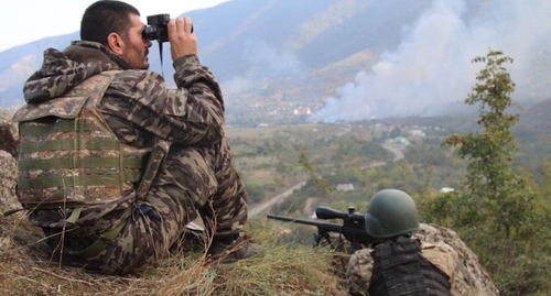 Военнослужащие в Нагорном Карабахе. Фото: warfiles.ru