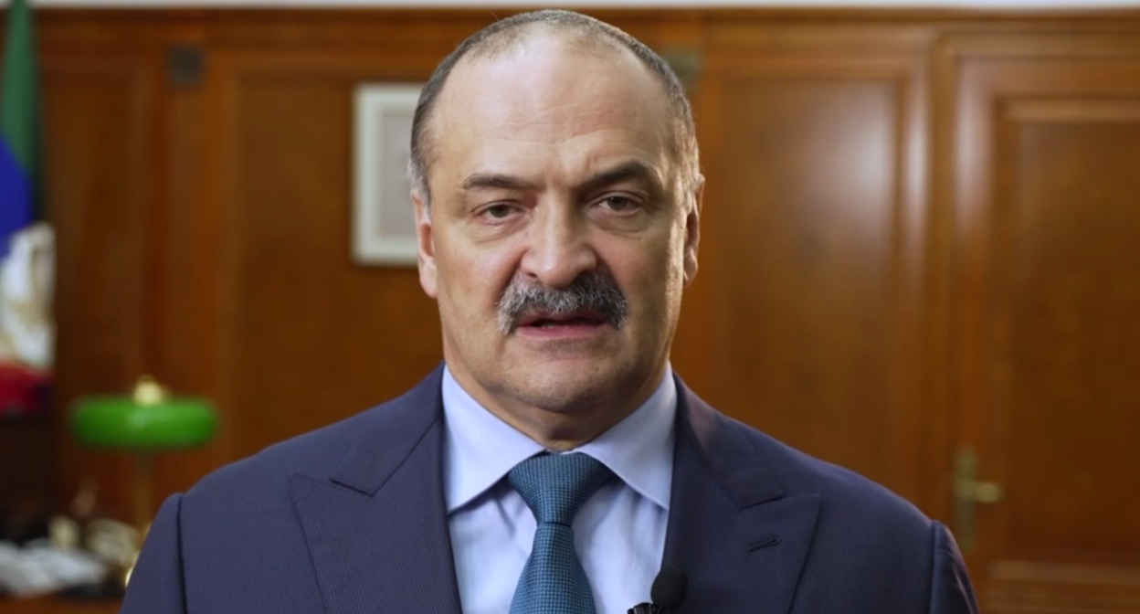 Сергей Меликов. Стоп-кадр видео из Telegram-канала главы Дагестана от 30.10.23, https://t.me/melikov05/1547 