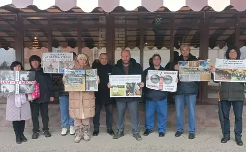 Активисты на митинге в Чалтыре Краснокрымского поселения. 19 ноября 2023 г. Фото: Дзадура Тызыхяна https://www.donnews.ru Активисты на митинге в Чалтыре Краснокрымского поселения. 19 ноября 2023 г. Фото: Дзадура Тызыхяна https://www.donnews.ru