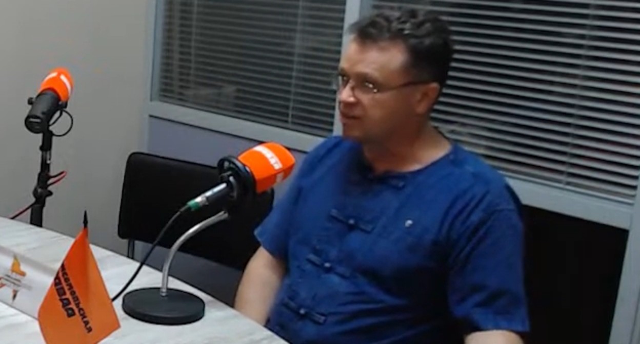 Вячеслав Ященко, стоп-кадр видео канала Радио Комсомольская правда Волгоград https://www.youtube.com/watch?v=zISACHkyE6c&t=585s