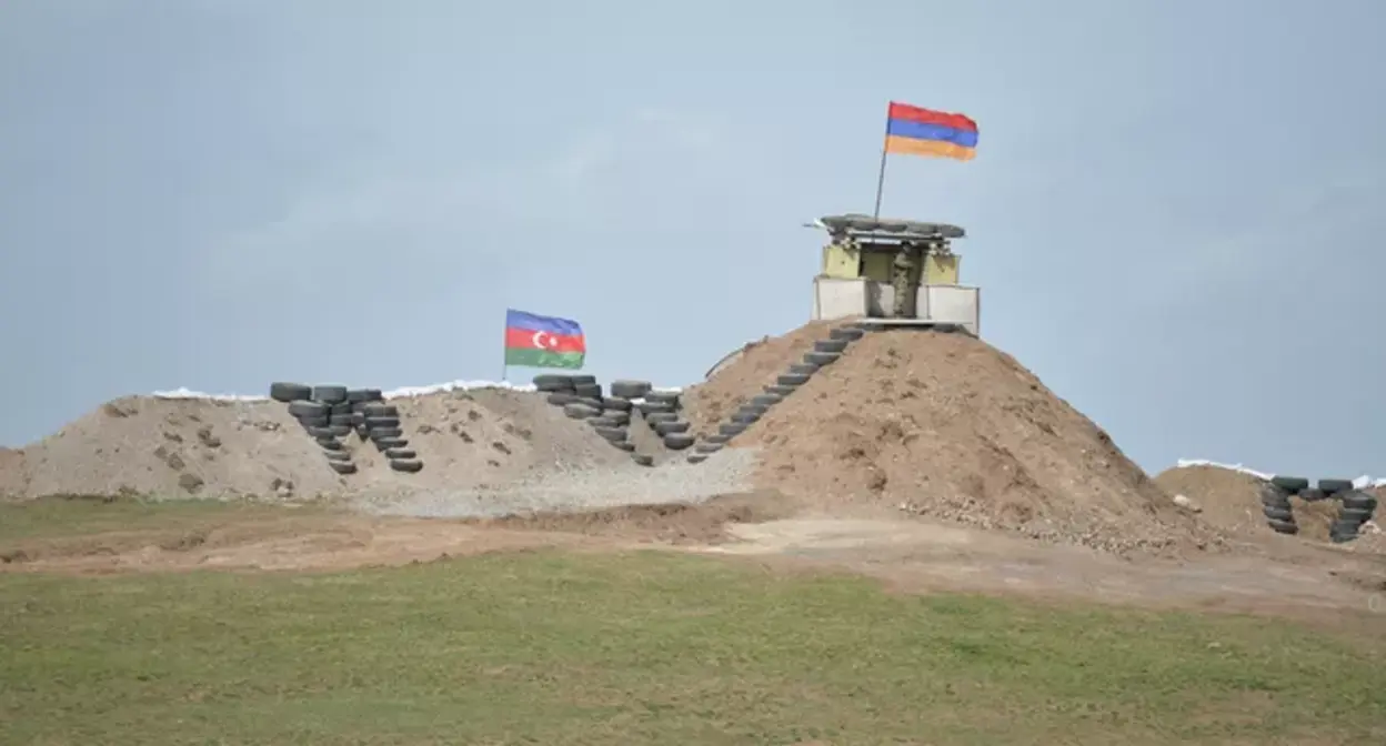 Граница Армении и Азербайджана. Фото : аппарат президента Республики Армения