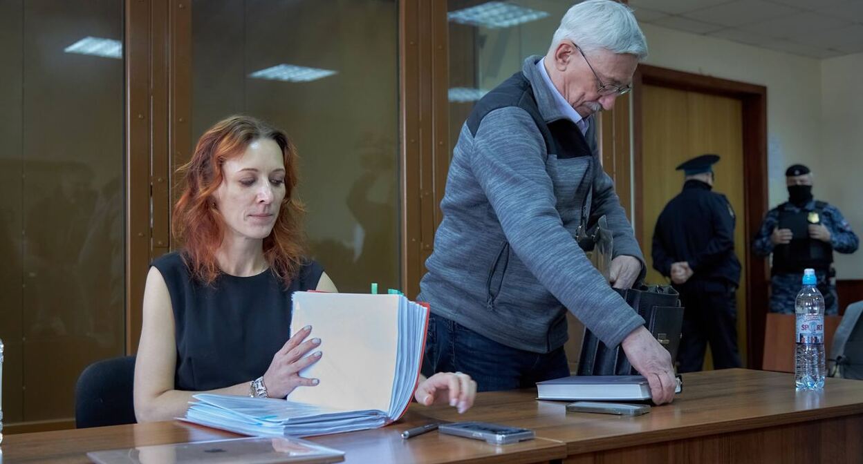 Катерина Тертухина и Олег Орлов. Фото: Андрей Рушайло-Арно. https://memorialcenter.org включен в реестр иностранных агентов