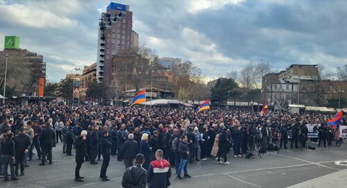 Митинг беженцев из Нагорного Карабаха. Ереван, 20 марта 2024 года. Фото Алвард Григорян для "Кавказского узла".