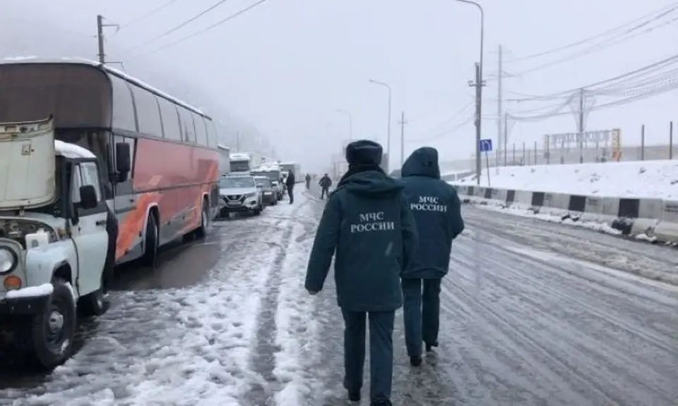 Военно-Грузинская дорога. Фото: пресс-служба ГУ МЧС по Северной Осетии Военно-Грузинская дорога. Фото: пресс-служба ГУ МЧС по Северной Осетии