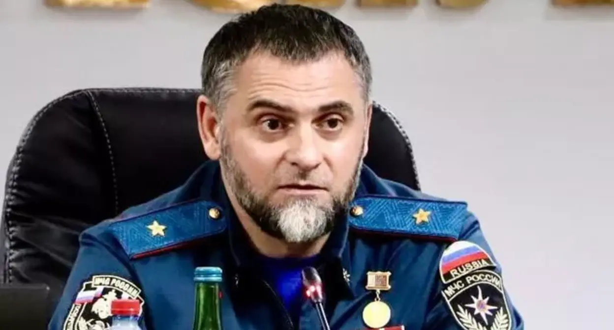 Алихан Цакаев. Фото МЧС Чеченской Республики/Telegram