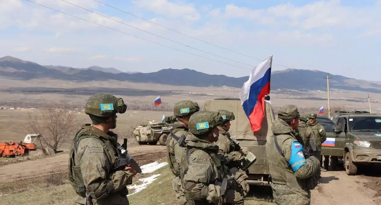 Российские миротворцы в Нагорном Карабае. Фото: press office of MoD of RF