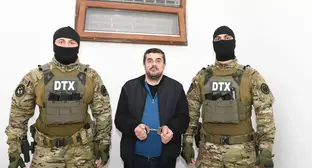 Задержанный Араик Арутюнян. Фото : Служба государственной безопасности Азербайджана