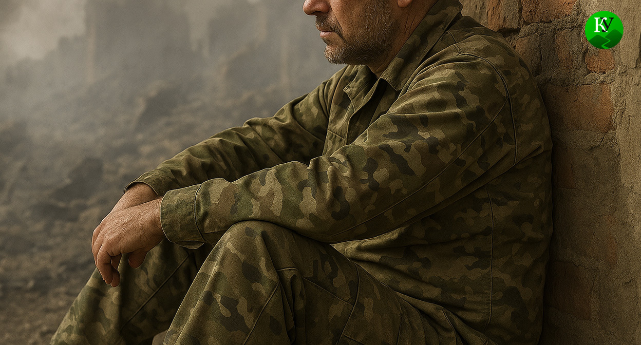 Военный на СВО. Иллюстрация создана «Кавказским узлом» с помощью ИИ в программе Copilot