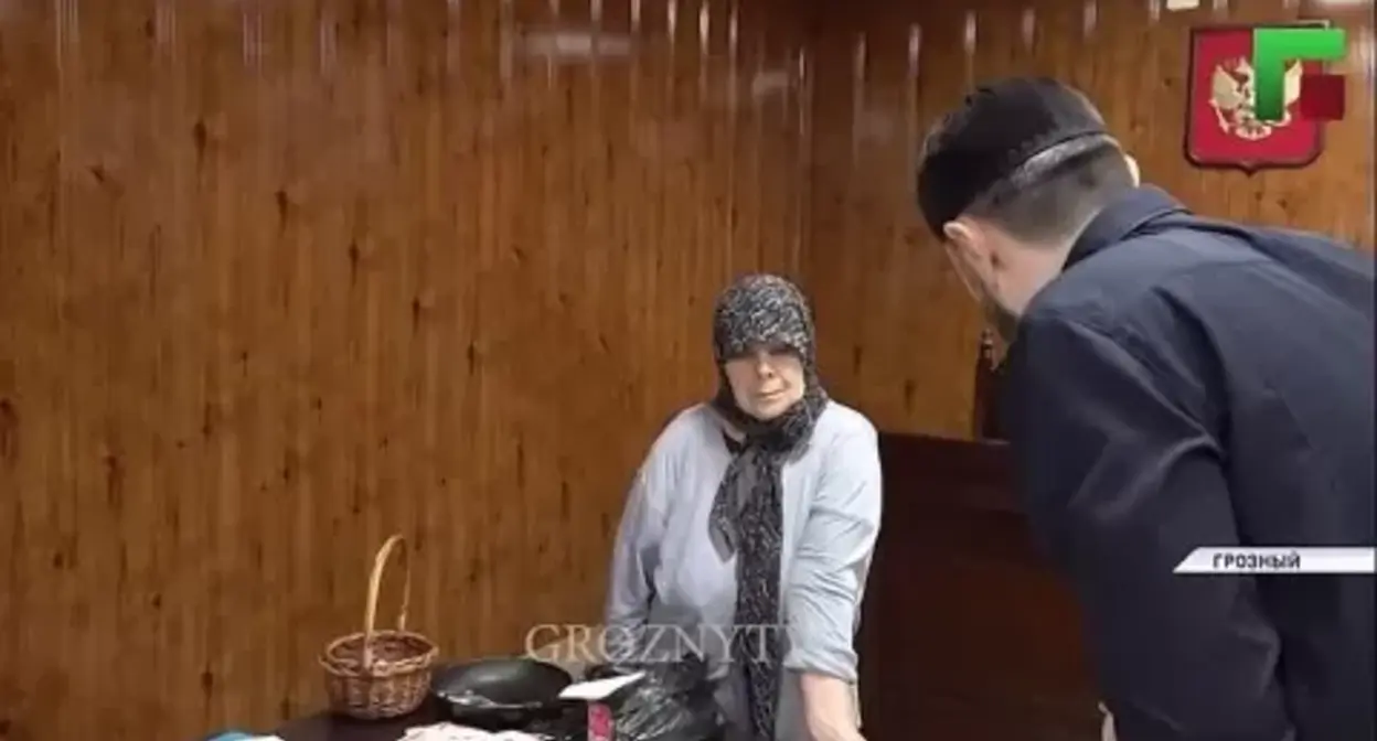 Алкан Цукаева. Скриншот видео https://grozny-news.net/other/2025/06/03/224477.html