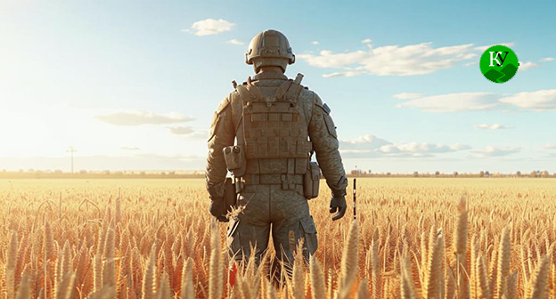 Военнослужащий. Иллюстрация "Кавказского узла", созданная ИИ в программе Copilot