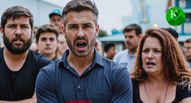 Возмущенные родители. Иллюстрация "Кавказского узла" созданная ИИ при помощи программы Copilot