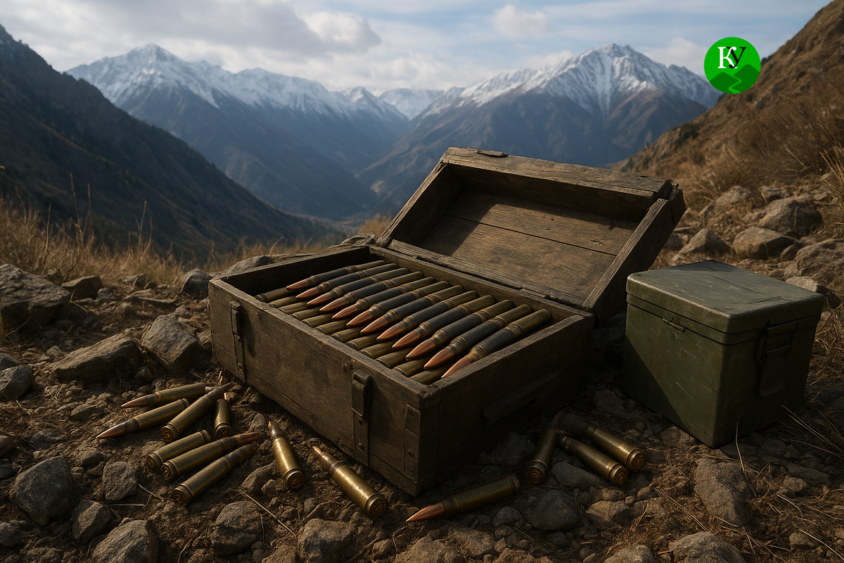 Схрон патронов. Иллюстрация создана "Кавказским узлом" с помощью ИИ в программе ChatGPT