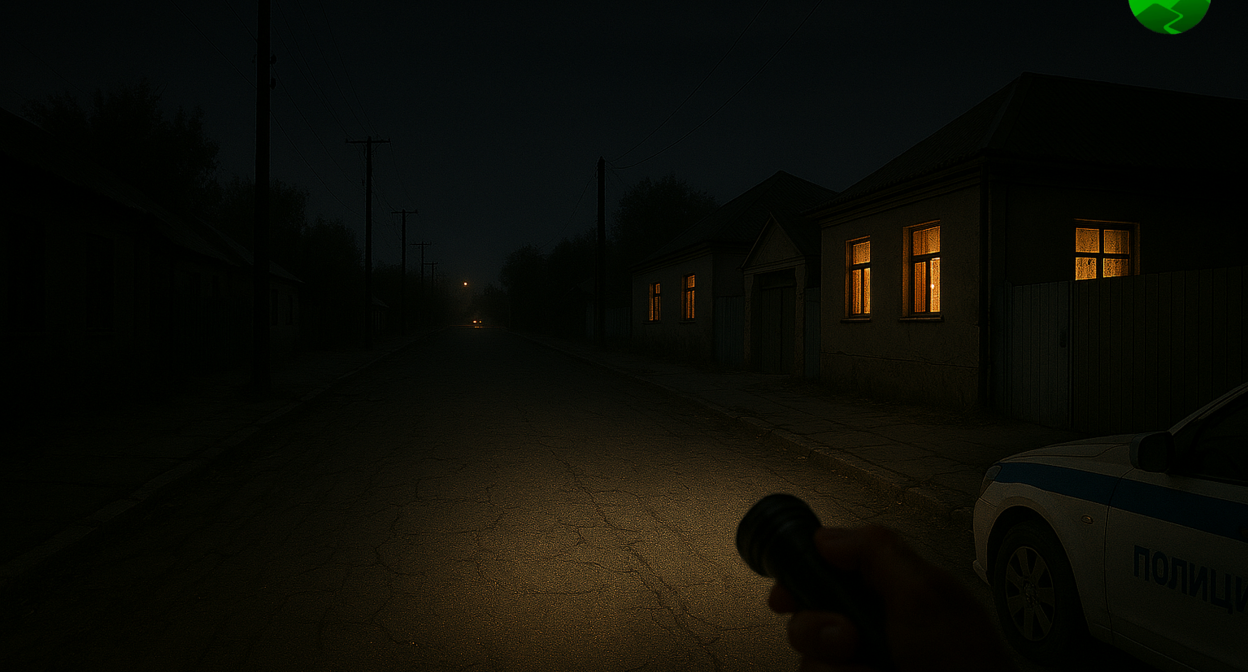 Уличное освещение отсутствует. Иллюстрация создана "Кавказским узлом" с помощью ИИ. 