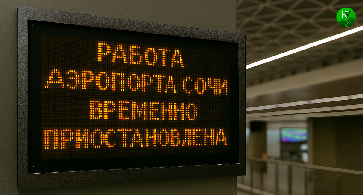 Табло в аэропорту. Иллюстрация создана «Кавказским узлом» с помощью ИИ в программе Copilot