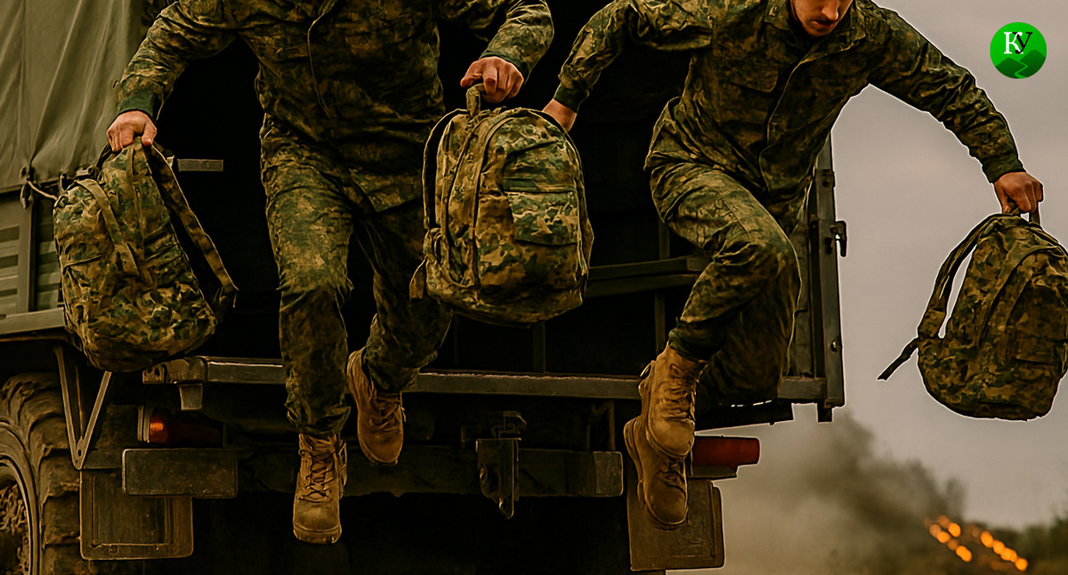 Военные на СВО. Иллюстрация создана "Кавказским узлом" с помощью ИИ в программе Copilot