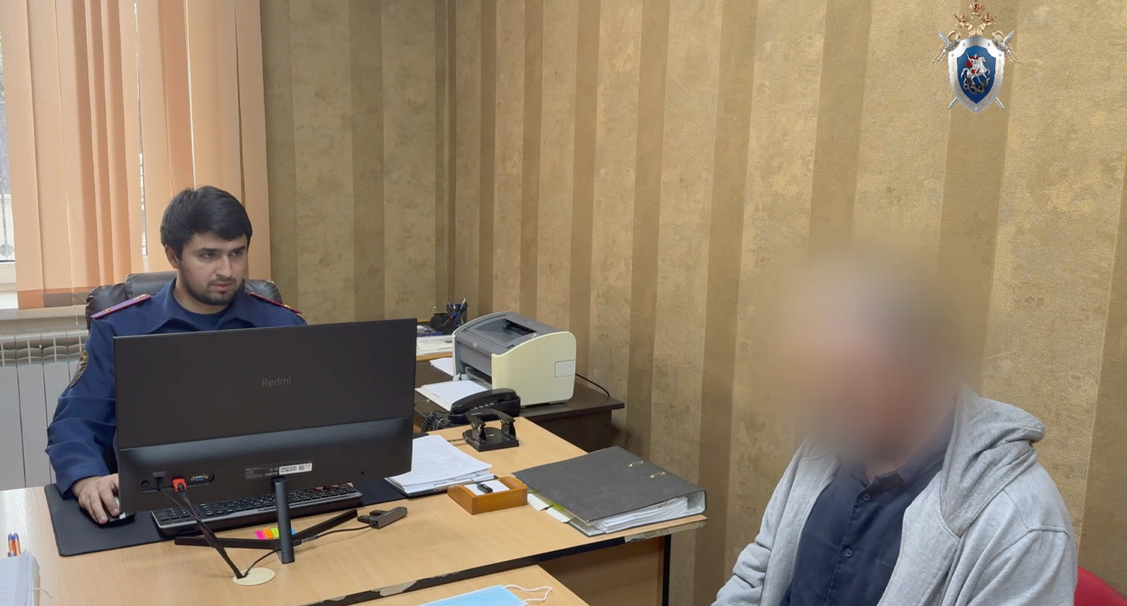 Задержанный. Стопкадр: t.me/dagestan_sledcom05/3418