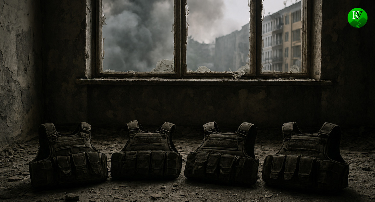 Бронежилеты. Иллюстрация создана "Кавказским узлом" с помощью ИИ в программе Copilot