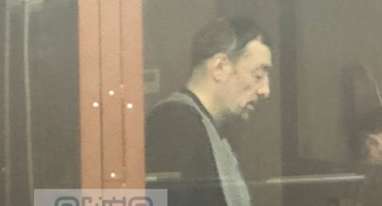 Ибрагим Сулейманов в зале суда. Фото: Суды общей юрисдикции города Москвы https://t.me/moscowcourts/7580